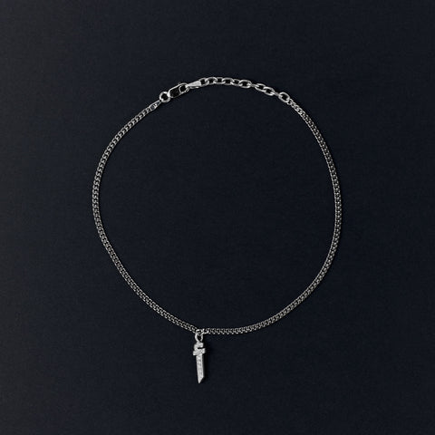Arabic Initial Silver Anklet