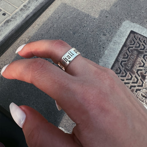 This Too Shall Pass Silver Ring