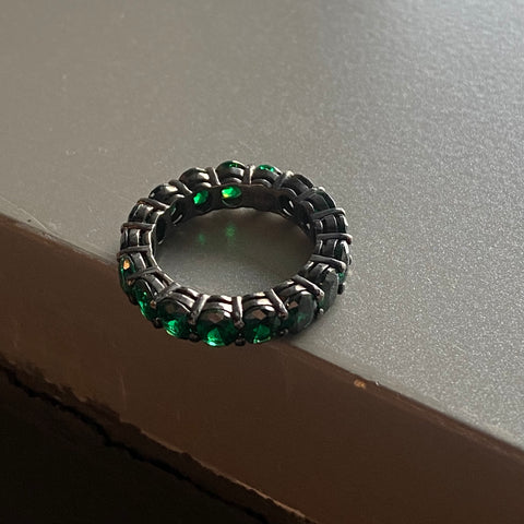 Eternity Green Stone Ring